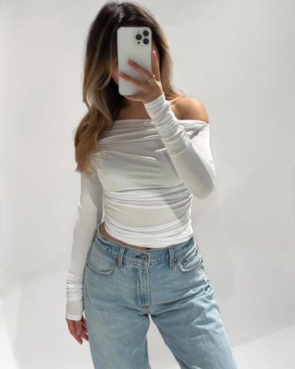 Lani crop top white