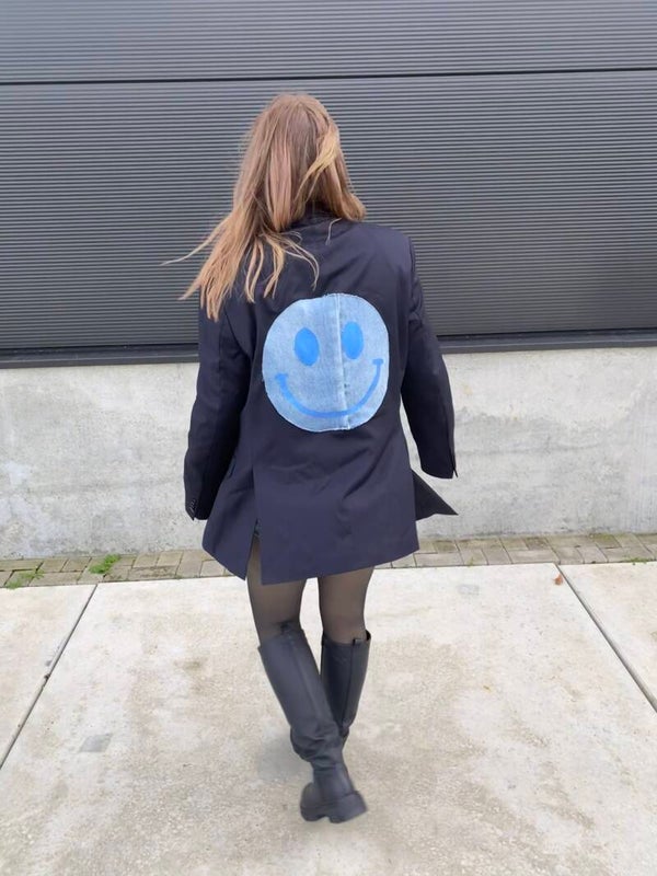 Vintage blazers donker blauw