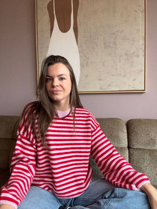 Red & Pink Cozy Knit