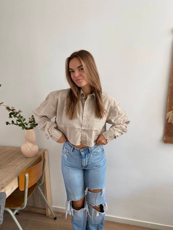 Vintage blouse beige