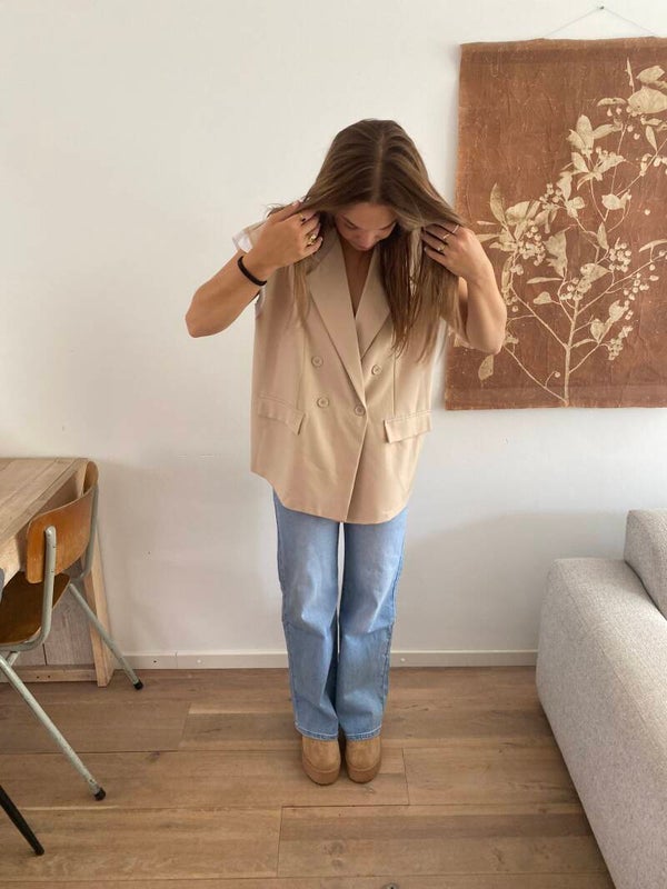Gilet/blazer beige