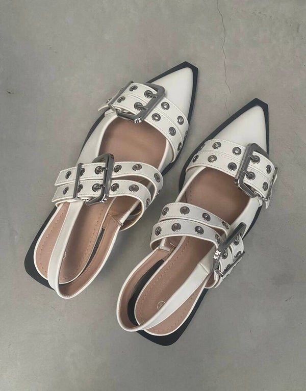 Slingbacks white