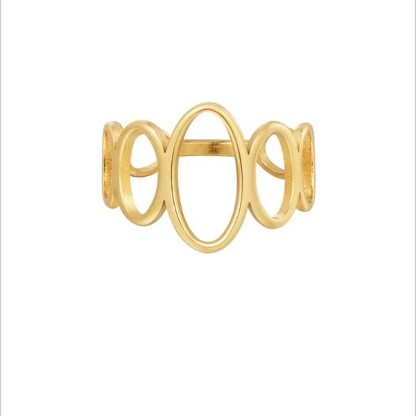 Golden Oval Ring