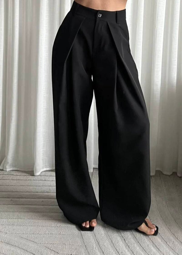 The Essential Wide Pants Black