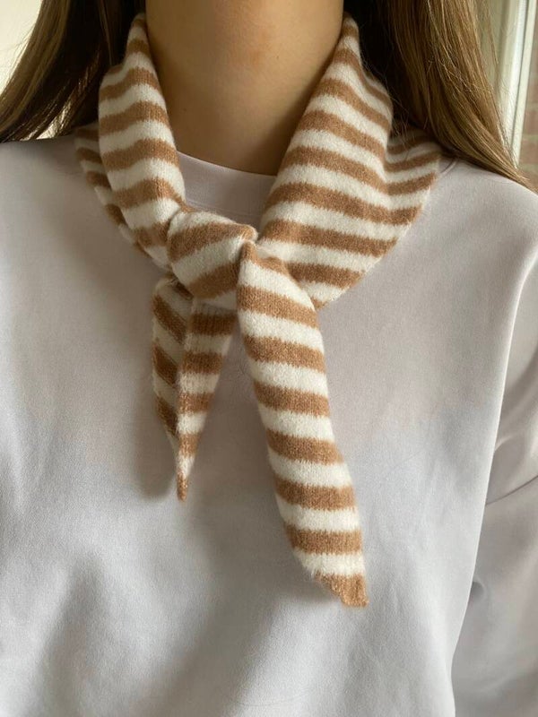 Cocoa Stripe Sjaaltje Beige