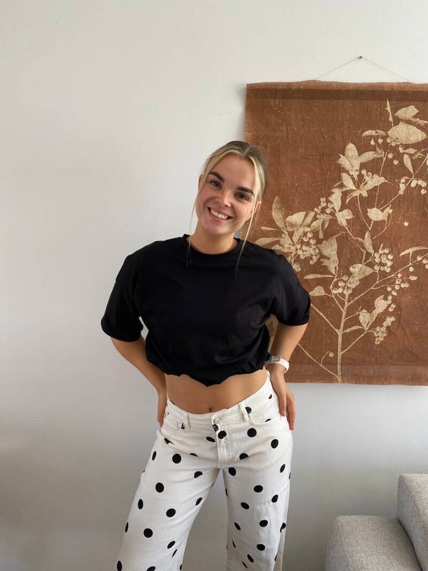 Nova Cropped Tee Black