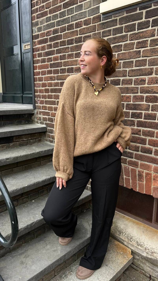 Coco Knit Sweater – Camel