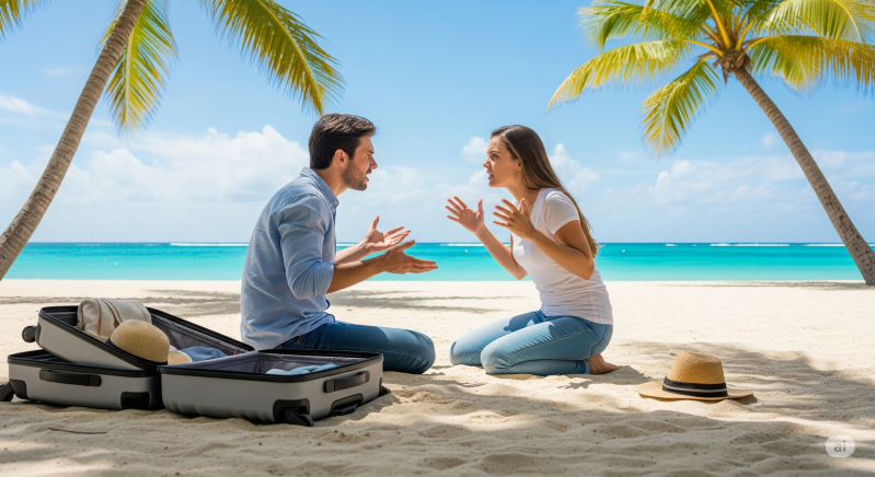 zeurende partner, op vakantie relatieproblemen