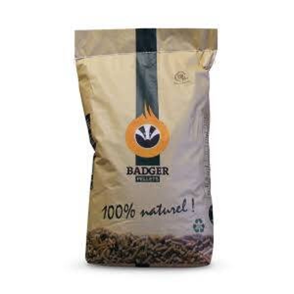 Badger pellets EN plus a1 gecertificeerd