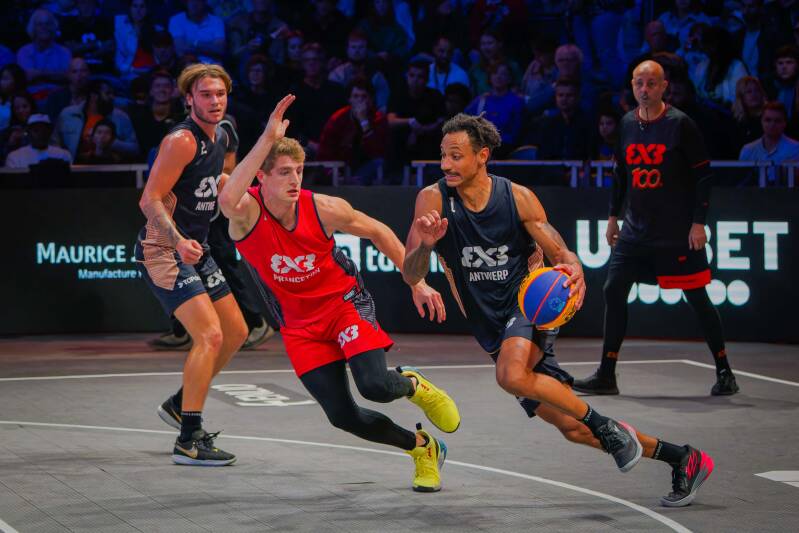 photo of the 3 x 3 Unites Basketball World Tour in Amsterdam