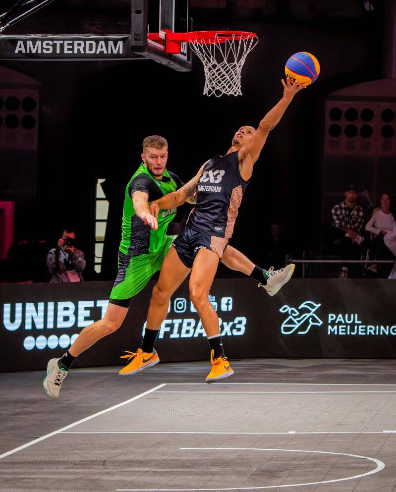 Photo of Worthy de Jong during 3 x 3 Unites World Tour in de Westergasfabriek Amsterdam