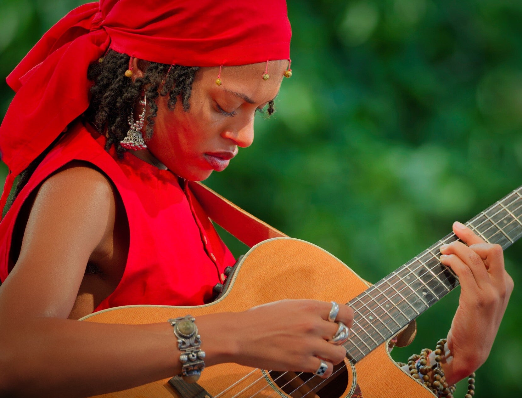 American  folk singer Annahstasia performing live at Jazz Middelheim 2026 In Park Den Brandt, Antwerpen, Belgium