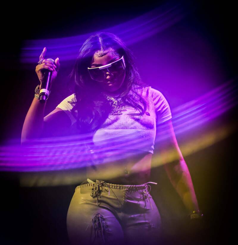 Rapper Armani Caesar performing live at de Effenaar, Eindhoven, The Netherlands