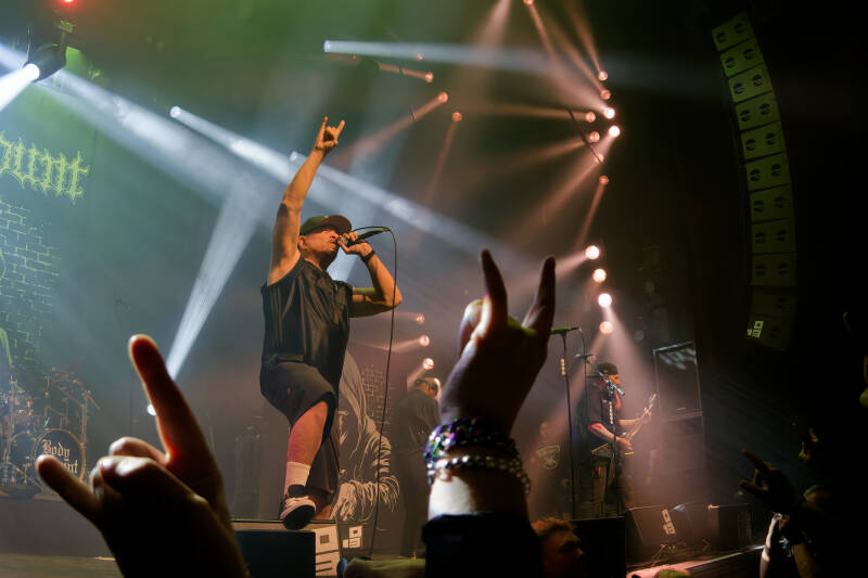 Body Count featuring Ice T during a live performance in 013, Tilburg, The Netherlands