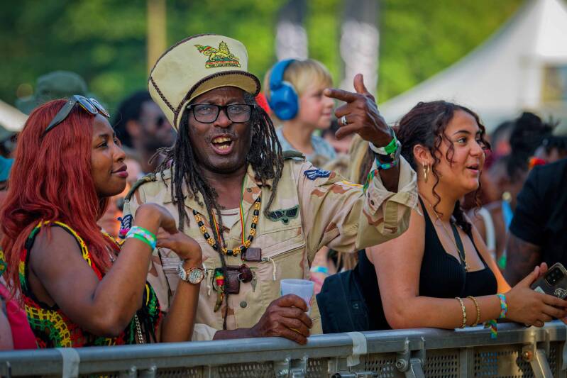 Reggae Fans op het Reggae Geel Festival 2024