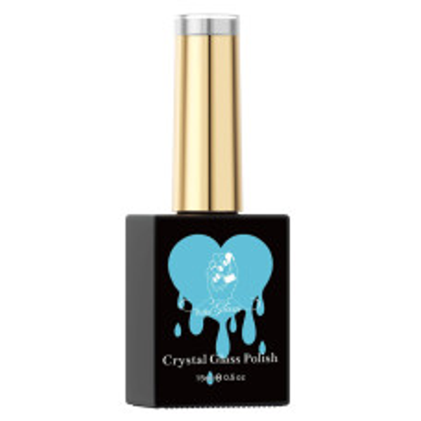 Crystal Glass polish HEMA FREE (Baby blauw)