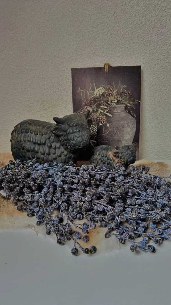 Decoratie bordje (Grijzepot dennenappels)