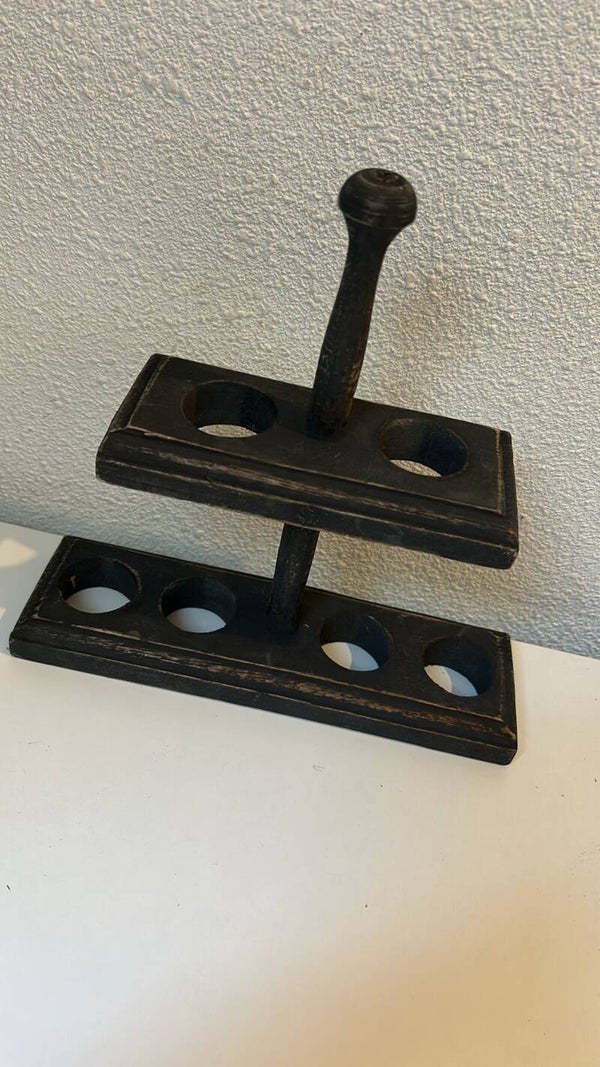 Houten eier rekje grijs (klein)