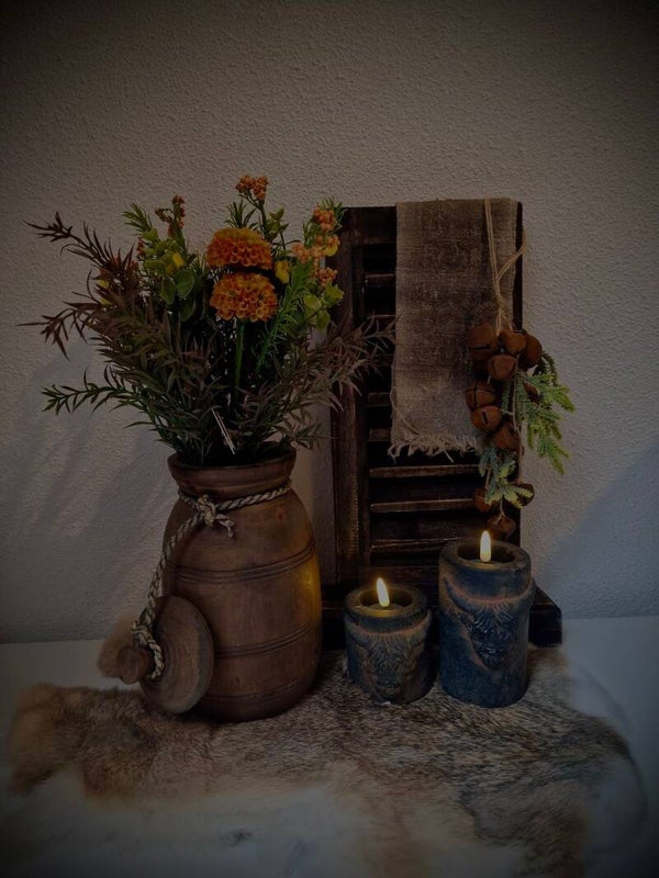 schotse hooglander kaarsenhouder small (groot)