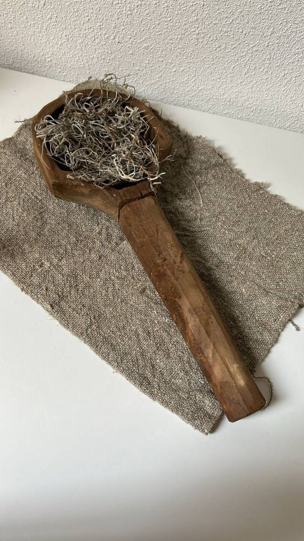 Houten decoratie lepel bruin (kleine)