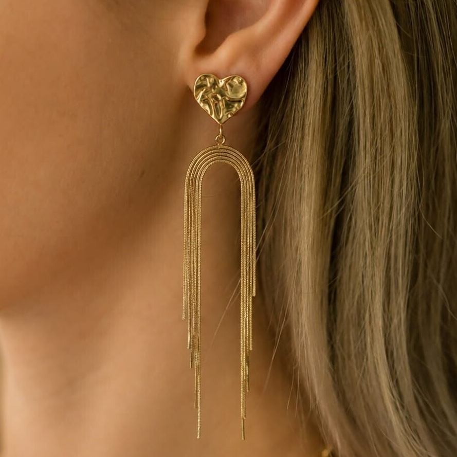 Boucles d'oreilles Élise en acier inoxydable