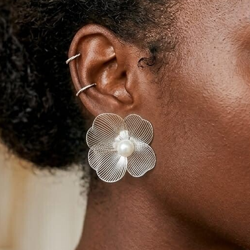 Boucles d'oreilles Fleur de Perle