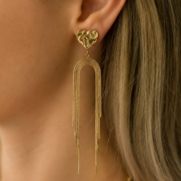 Boucles d'oreilles Élise en acier inoxydable