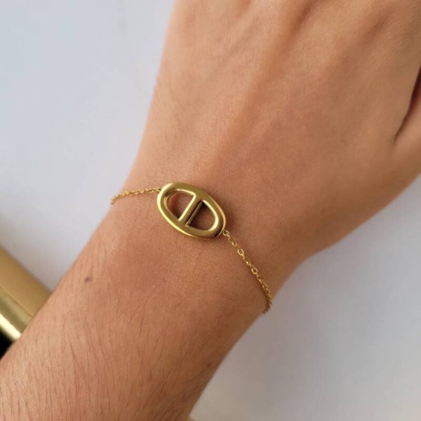Bracelet Gaïane maille marine