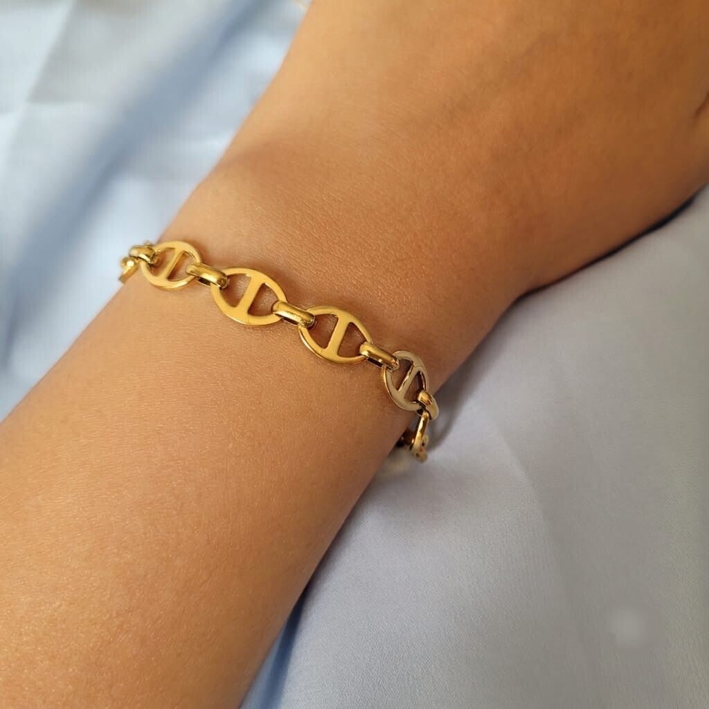 Bracelet Maëva en maille marine