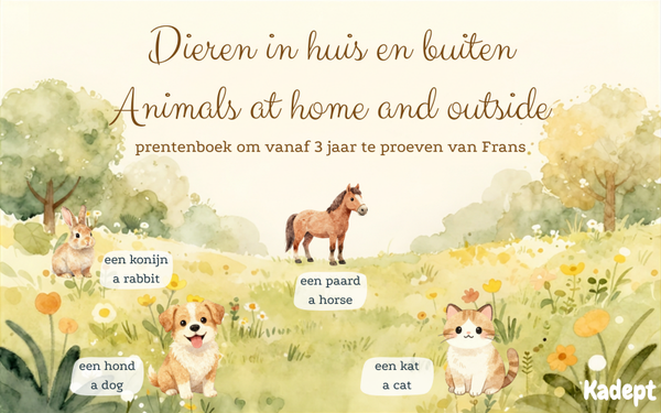 NL - EN | prentenboek | Dieren in huis en buiten