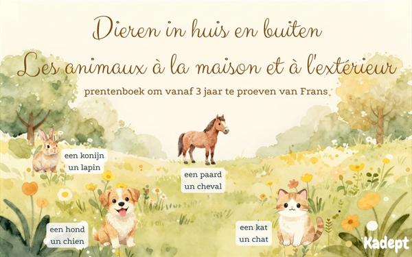NL - FR | prentenboek | Dieren in huis
