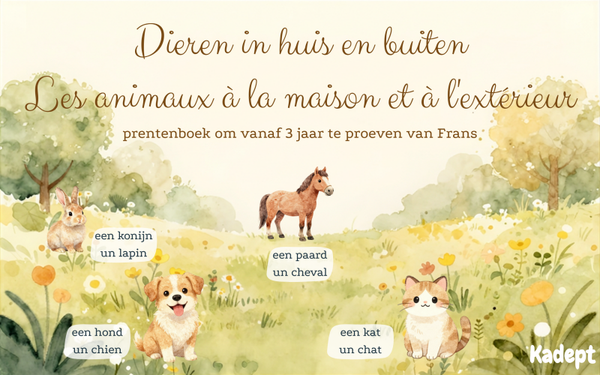 NL - FR | prentenboek | Dieren in huis en buiten