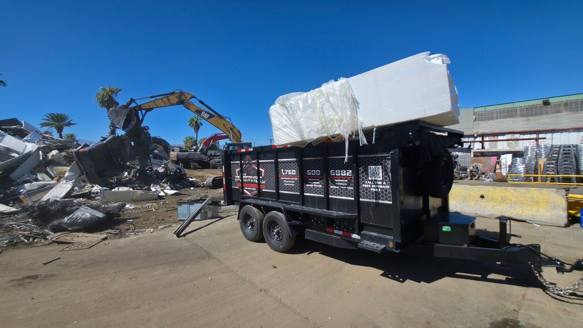 Construction debris removal in Cathedral City by Junk Removal BM Service LLC