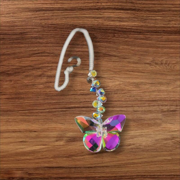 White AB Butterfly Suncatcher