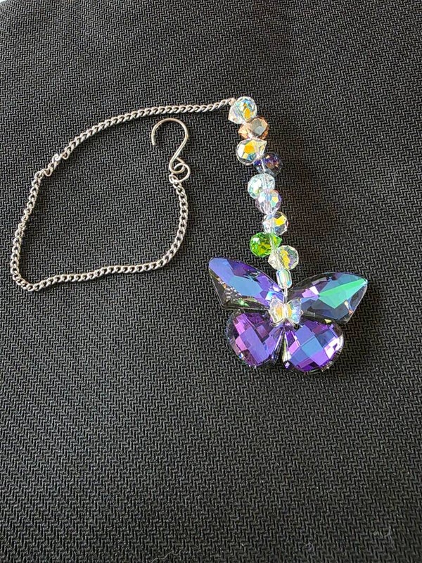 Lighter Purple Butterfly Suncatcher