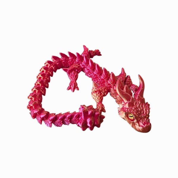 Large 3D printed Dragon (Pink/Orange)