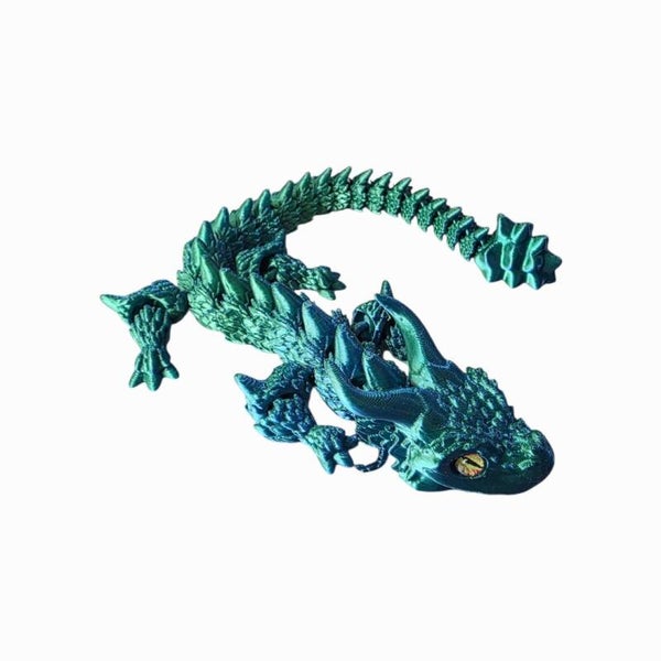 Large 3D printed Dragon (Blue/Green)