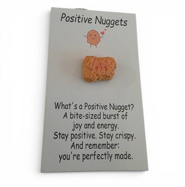 Positive Nugget Card and Mini Figure