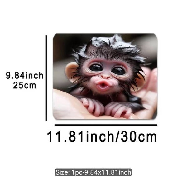 Bubble Monkey Mouse Pad