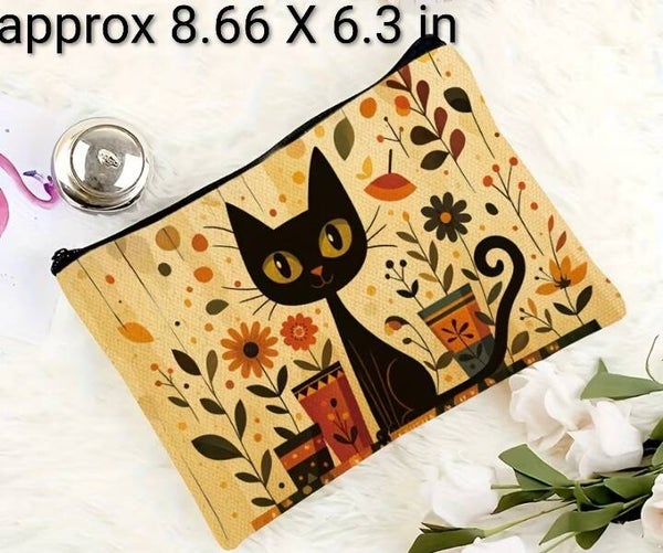 Retro Kitty Cosmetic Bag