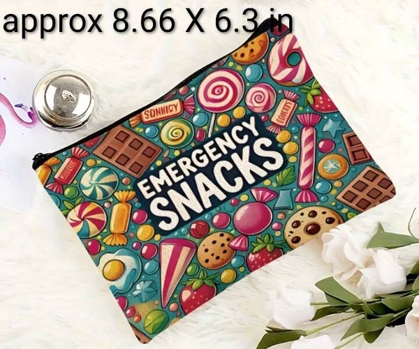 Emergency Snacks Cosmetic Bag