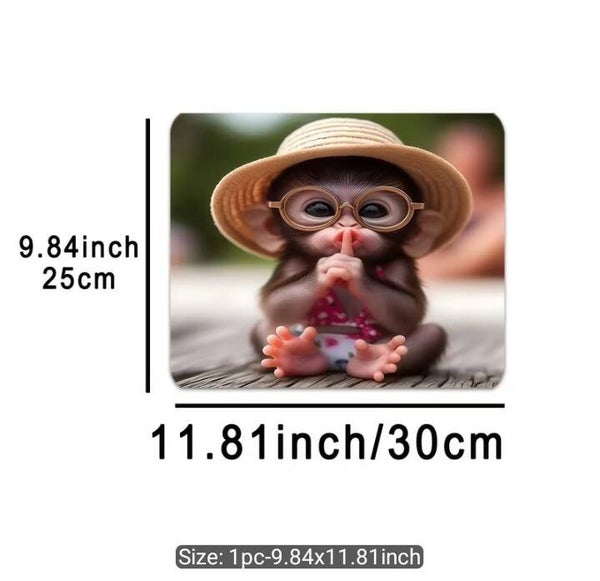 Extra Large Sssshhhh Monkey Mouse Pad