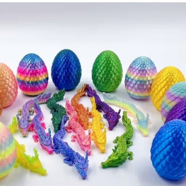 3D Printed Dragon and Egg