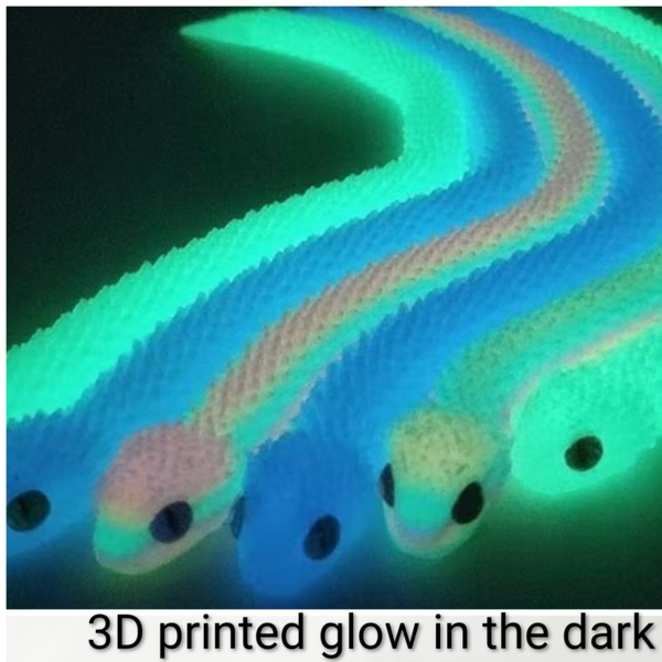 3D Printed Glow in the Dark Snakes