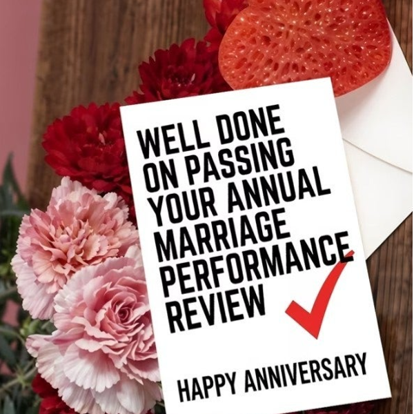 Anniversary Performance Review Card
