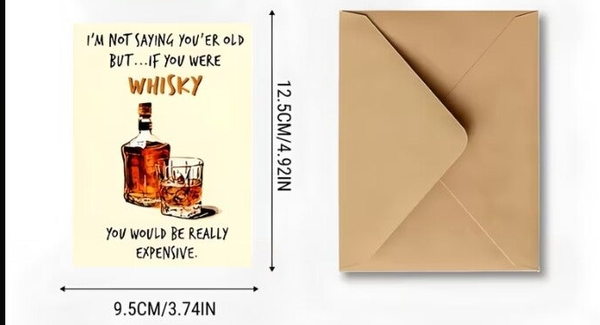 Whiskey B-Day Card