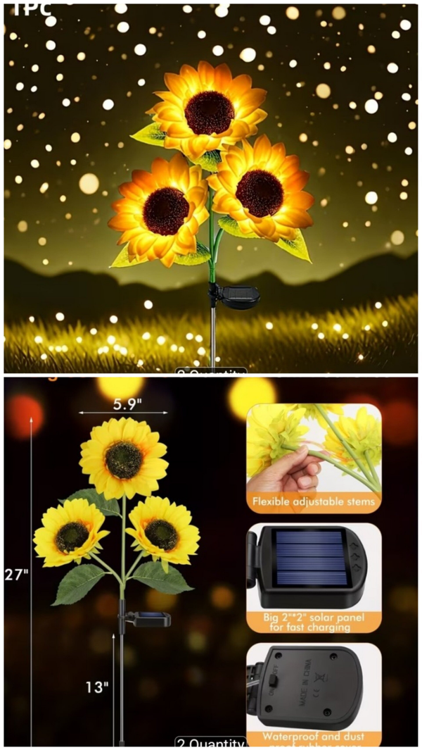 Solar Lighted Wind Spinner