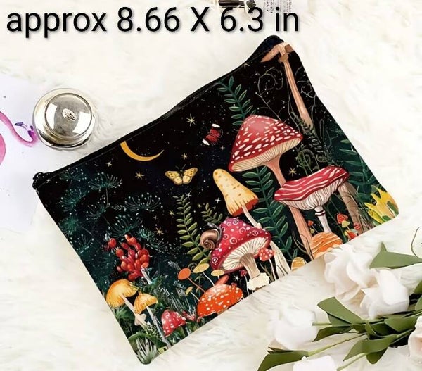 Mushroom Cosmetic Bag