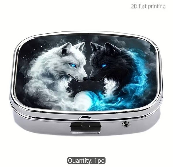 Wolf Travel Pill Case