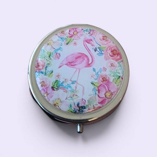 Flamingo Travel Pill Case